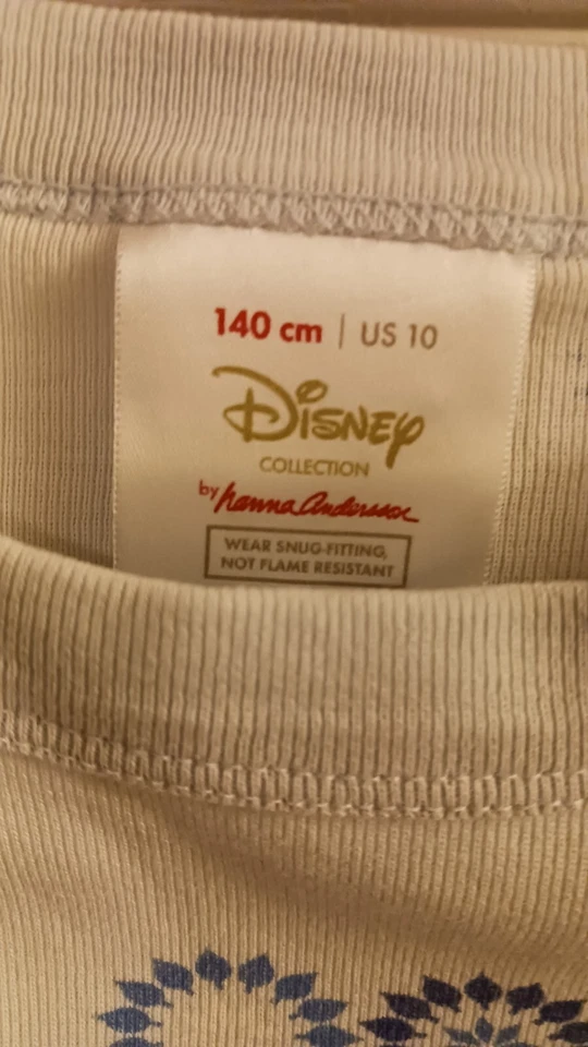 Juego de pijama Hanna Andersson niñas Disney Elsa azul claro 140 cm EE. UU. talla 10 ❄ Foto 2 de 3
