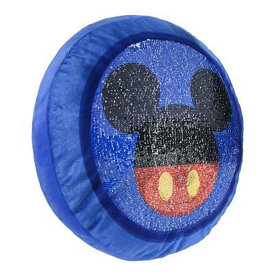 PELUCHE CUSCINO con PAJETS DISNEY MICKEY TOPOLINO 35x35 Cm - Main Image