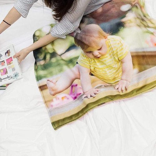 Custom Photo Blanket Personalised Custom Text Throw All Size - AU Stock - Picture 7 of 19