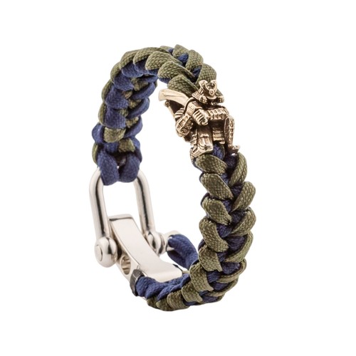 Pulsera Samurai Paracord EDC Grillete de Metal Patrón Japonés Hecho a Mano Aus - Imagen 1 de 14