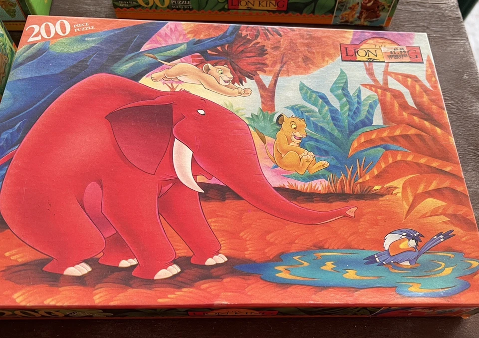 Conjunto antigo de quatro quebra-cabeças selados da década de 1990 Rei Leão - Nunca abertos! - Imagem 3 de 4