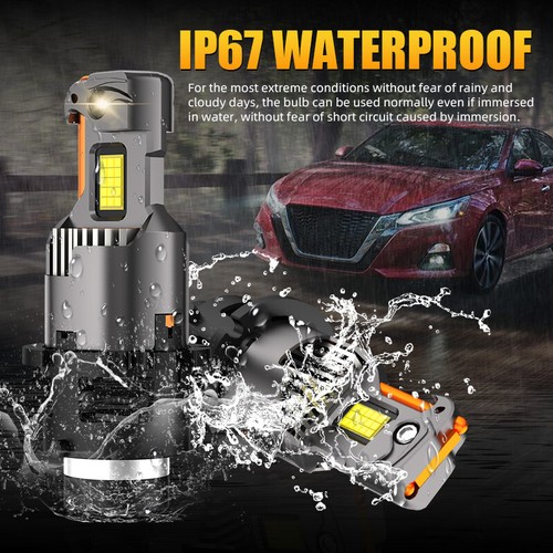 2X D4S D4R LED Headlight Bulb Replace HID Xenon Conversion Kit Super White 6000K - Picture 14 of 14