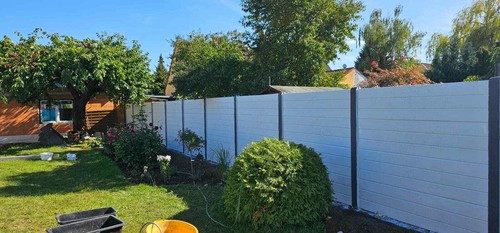 Betonzaun aus Polen 22m Sichtschutzzaun Schallschutz Lärmschutz Lieferung Beton - Bild 24 von 24