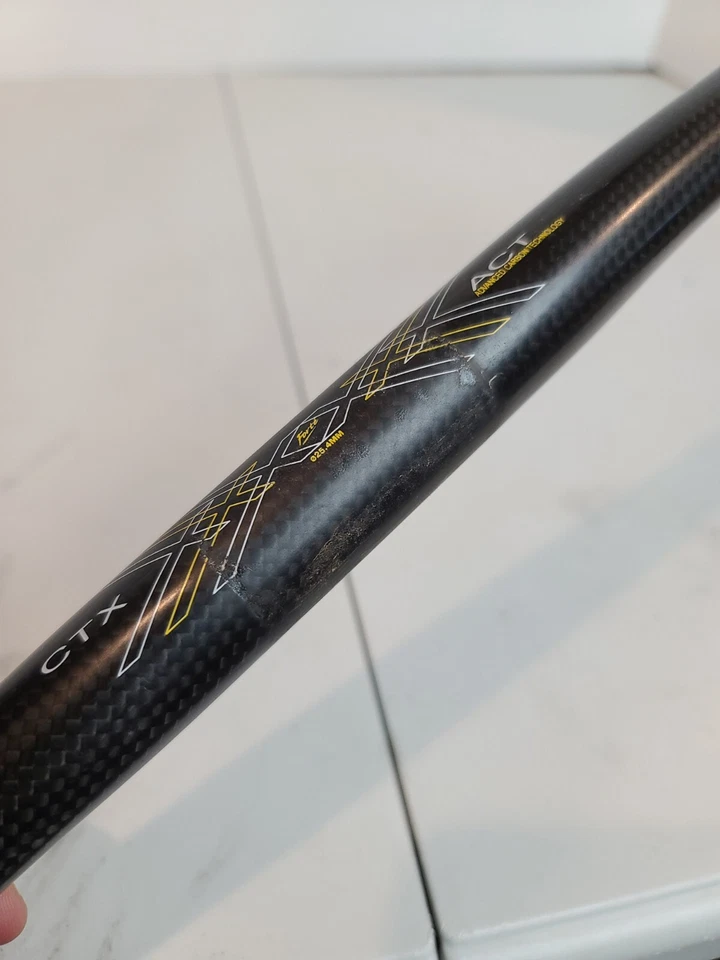 Manillar de barra plana de carbono Forte CTX ACT 025,4 mm bicicleta de montaña MTB Foto 3 de 4
