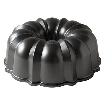 New，Nordic Ware ProCast 12 Cup Nonstick Cast Aluminum Bundt Cake Pan, Graphite