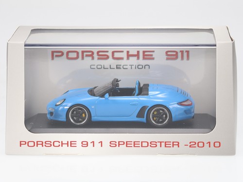 Porsche 911 997 Speedster azul 2010 coche en miniatura Atlas 1:43 - Imagen 4 de 4