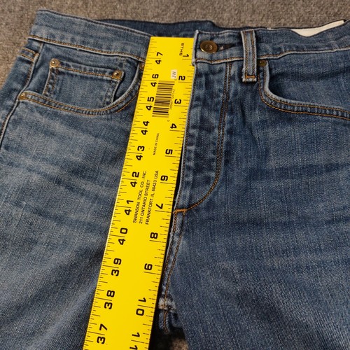 Rag & Bone Fit 2 Slim Men’s Jeans 29x33 Blue Made in USA Button Fly Stretch - Picture 13 of 15