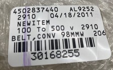 Unbranded 100/500 Conveyor Flat Belt 98mm Width 206mm Long 