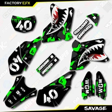 Black & Green Savage Camo Racing Graphics Kit fit Suzuki Drz400 Drz 400 Drz400sm