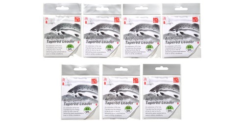 5 Fly Fishing Knotless Tapered Leaders 3X 6lb 9ft ( 3X6lb9ft ) - Picture 3 of 3