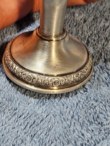 Vaso vintage internazionale in argento sterling preludio pesato 8" con ammaccature - Foto 14 di 14