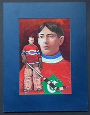 1983 Georges Vezina Original Carleton McDiarmid Portrait HOF Postcard Artwork