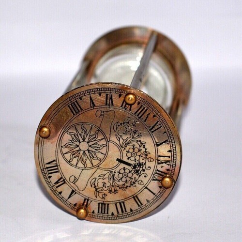 Antik Vintage Maritime Messing 6" Sand Timer Maritim Sanduhr mit Weiß LOT5 - Bild 4 von 6