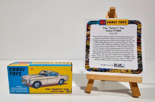 CORGI 258-THE SAINT'S CAR VOLVO P1800 2nd EDIT. PARAMOUNT PICTURES LICENSE 1/42 - Foto 3 di 11
