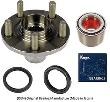 Front Wheel Hub & KOYO (OEM) Bearing & Seals Kit For 2000-2004 SUBARU OUTBACK