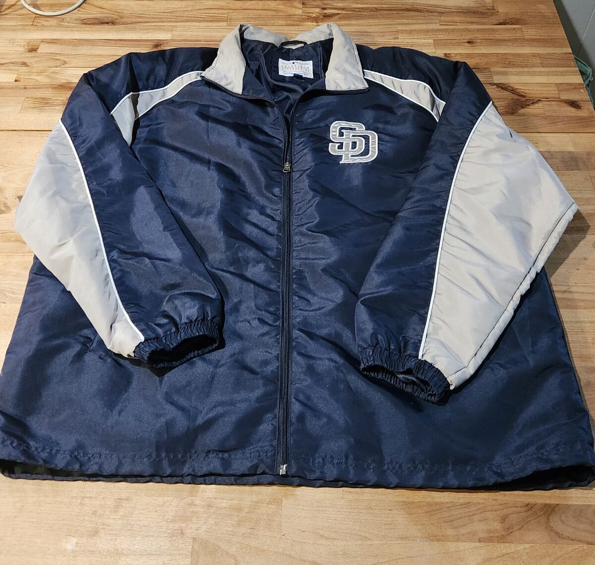 MLB San Diego Padres Jacket Full Zip Stitched Logo Men's Sz MLB San Diego Padres Jacket Full Zip Stitched Logo Men's Sz