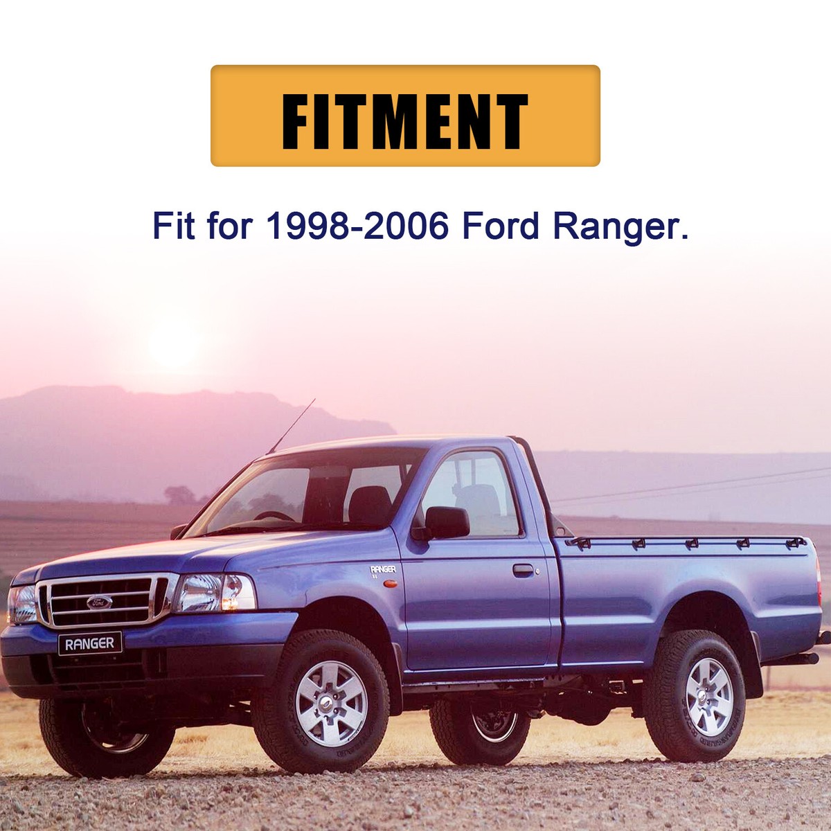 For 1998-2006 Ford Ranger Rear Fuel Tank Support Crossmember Zinc