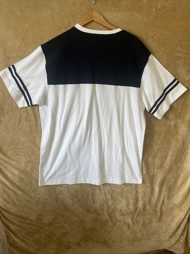 Ralph Lauren Chaps Shirt Mens Medium Black White Short Sleeve Vintage 90s VTG - Picture 4 of 4