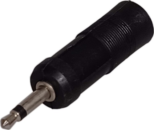 Adapter Audio 0.25" 1/4 Quarter Inch Female Mono Jack 3.5mm Male Mono Plug - Picture 4 of 4