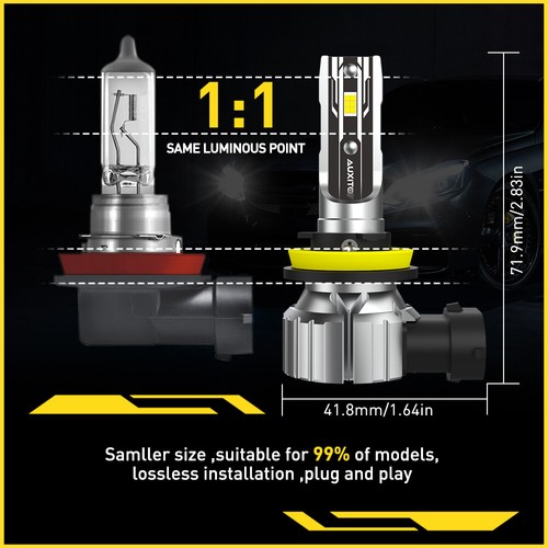 4*120000LM H11 LED Headlight Bulb Conversion Kit High Low Beam White SuperBright - Picture 4 of 12