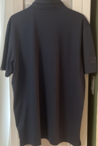 Travis Mathew Men’s Size XL Indigo Blue Short Sleeve Polo NISSAN Award Logo - Picture 2 of 4