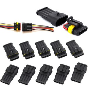10X 3 Pin Way Super Seal Waterproof Electrical Terminal Wire Connector Plug