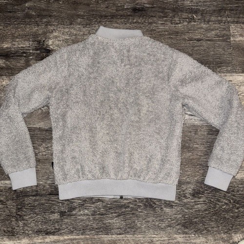 Patagonia Women's Full Zip Grey Fleece Bomber Jacket XS - Picture 8 of 8