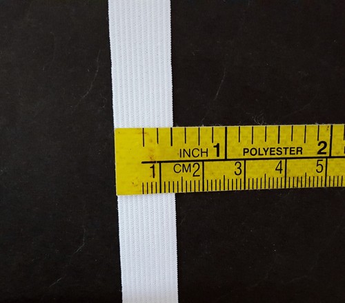 1/2" 13mm wide - 5yds -50yds Soft Hand feel & Thin White Flat Elastic Band EB88 - Picture 15 of 15