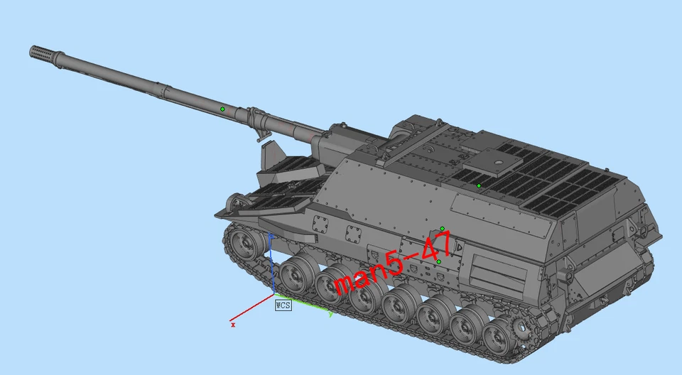 3D-печать 1/72 танк игры XM2001 «Крестоносец» самоходная пушка модель набор - Изображение 2 из 2
