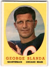 1958 Topps George Blanda Chicago Bears #129