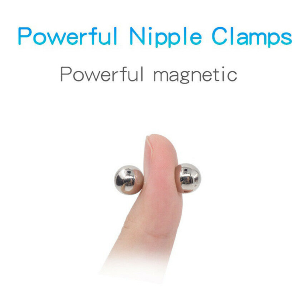 indvirkning grim Pas på 3 Pairs XL Ultra Powerful Magnetic Orbs Nipple Clamps Clitoris Bondage Sex  Toy | eBay