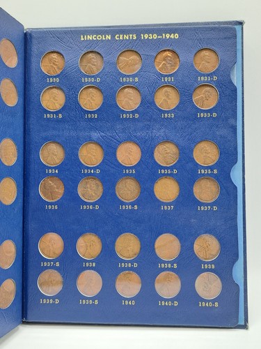 1909-1940 Lincoln Cent Sammlung **FEHLEN 5 MÜNZEN, ENTHÄLT 85 MÜNZEN** - Bild 5 von 5