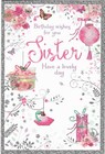 BIRTHDAY WISHES SISTER BIRTHDAY CARD