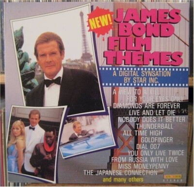 Star Inc. James Bond Film Themes NEAR MINT Laser Vinyl LP