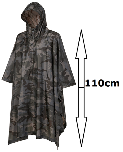 Brandit Poncho Ripstop Regenmantel Regenponcho Army Regenjacke Abdeckplane 220cm - Bild 2 von 21