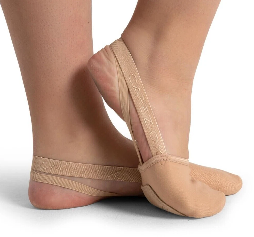 Half Shoes Dance Contemporary Lyrical Nude Canvas Size Adult