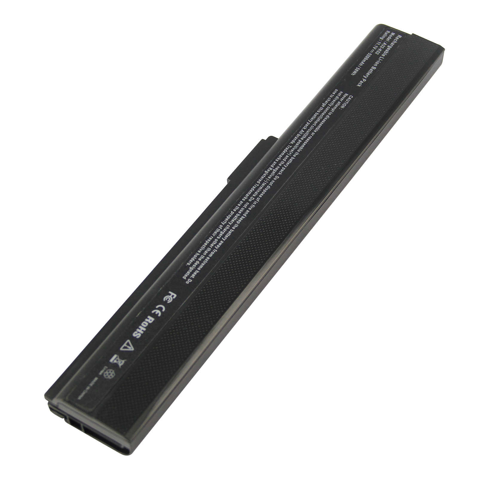 Batterie Li-Ion A32-K52 Pour ASUS K52 (séries K52F, K52J, Etc.) - 5200 MAh, 10,8 V, 6 Cellules - Noir