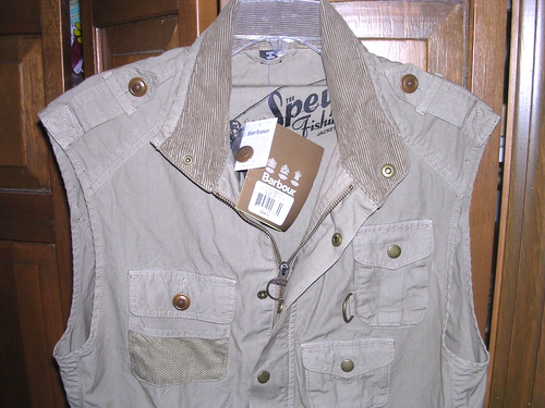 NUEVO CON ETIQUETAS Barbour Spey Chaleco de Pesca Mediano Exterior Chaqueta Para Hombre Caza Senderismo Tostado - Imagen 8 de 17
