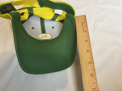 John Deere Green & Yellow trucker mesh Snapback Baseball Hat/Cap,Farmer|One Size - Picture 20 of 20