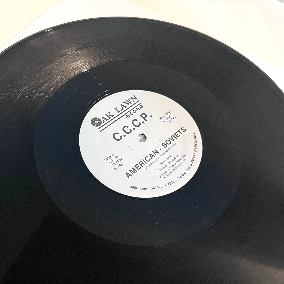 C.C.C.P. - American Soviets (Oak Lawn) - 12" Vinyl Record Single - VG+ Foto 3 de 3