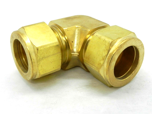 Parker CPI 12-12 EBZ-B Brass Union Pipe Elbow 3/4" Tube 1-1/16" Hex (HR) - Picture 3 of 6