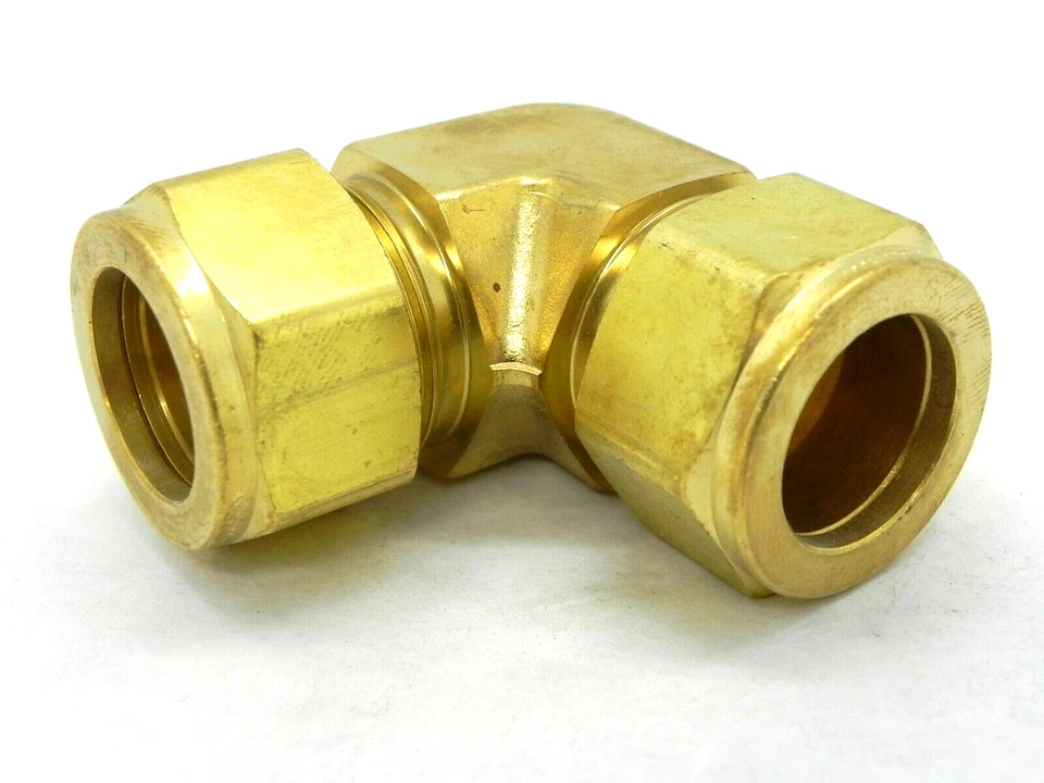 Parker CPI 12-12 EBZ-B Brass Union Pipe Elbow 3/4" Tube 1-1/16" Hex (HR) - Image 3 of 4