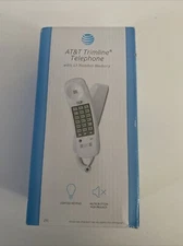 AT&T ATT Basic Trimline Corded Phone Telephone Single Line Wall-Mountable 210