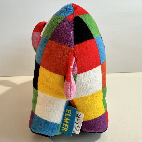 Elmer Elephant Soft Plush + 2 Lg P/B Children Book Bundle Multi Colour Patchwork - Picture 7 of 17