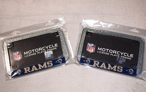 Louis Rams Chrome Laser Cut License Frame 1 St