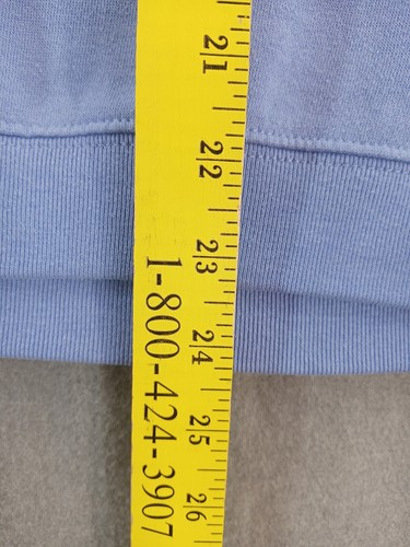 Jennifer Moore sweatshirt Women large Blue fleece inside Sweater  Ladies - Picture 9 of 14