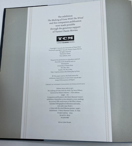 The Making Of Gone With The Wind By Steve Wilson - Hardcover - Picture 6 of 14