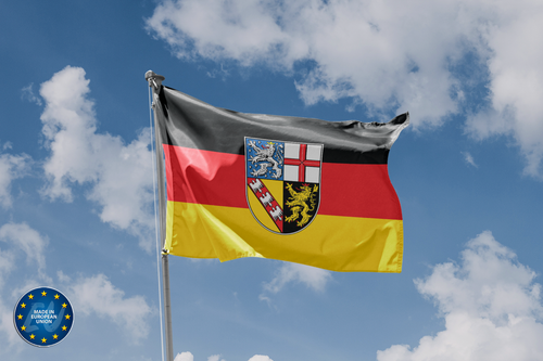 Saarland, Germany Flag, Unique Design, 3x5 Ft / 90x150 cm, Made in EU - Picture 2 of 4