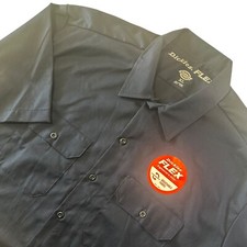 Dickies Flex Men's Relaxed Fit Short Sleeve Button Down XL Twill Work Shirt NWT