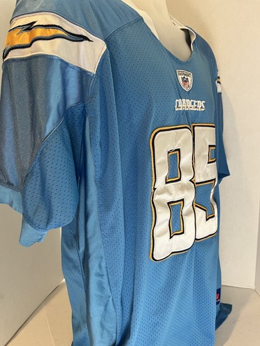San Diego Chargers Antonio Gates Vintage Reebok Autentica Maglia Blu Cipria TG 52 - Foto 8 di 15